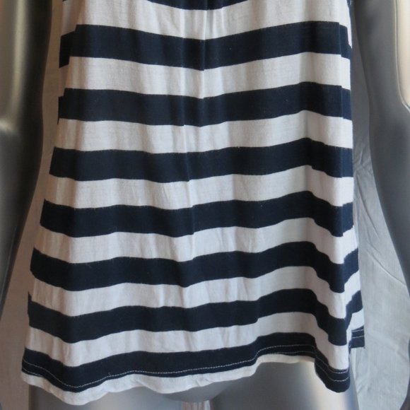 XXI White & Blue Striped Tank Top - Picture 2 of 7